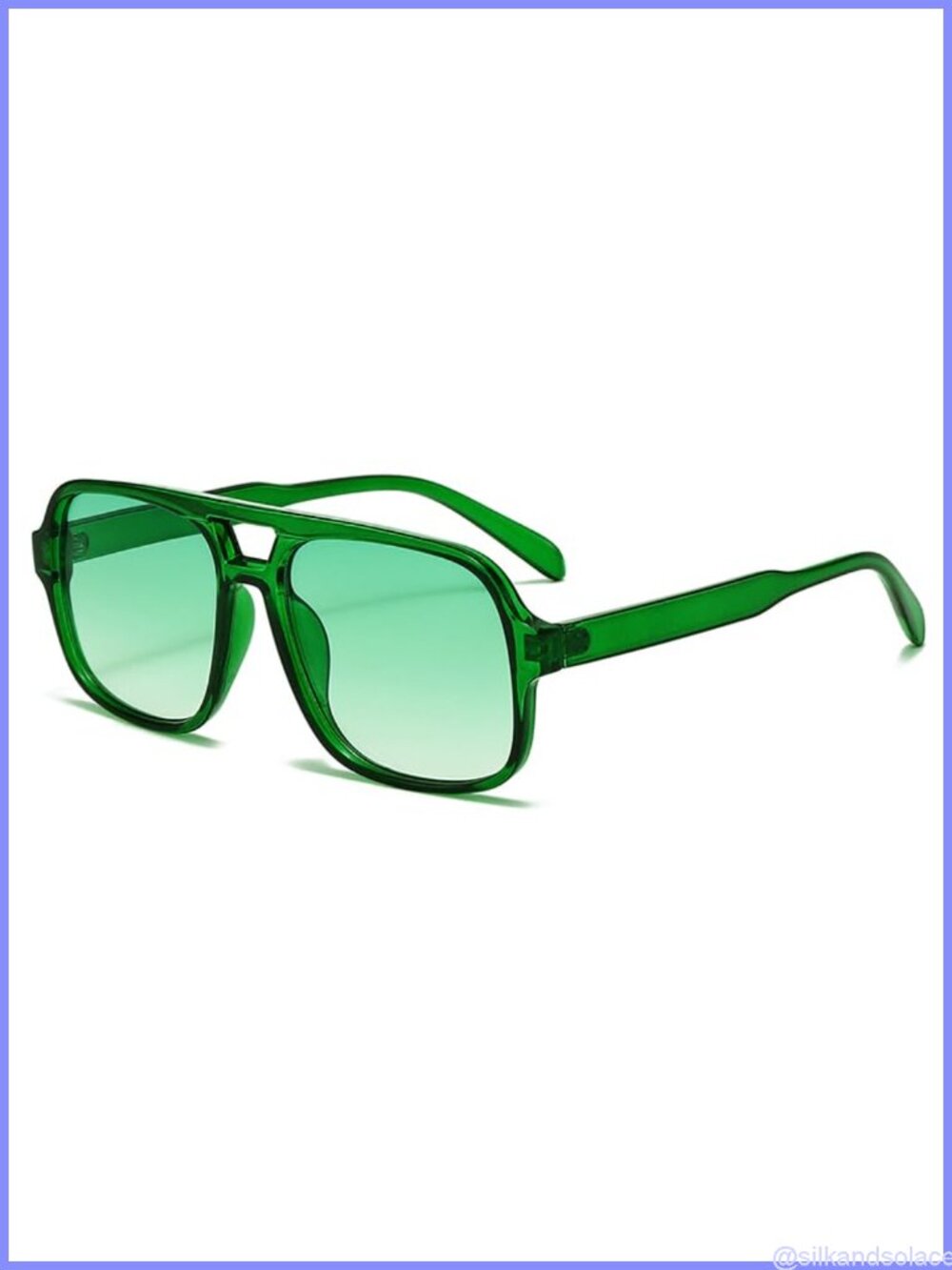 Breaksun Retro Aviator Sunglasses Oversized Square UV400 Unisex